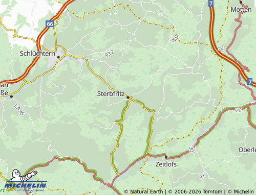 Mapa MICHELIN Sterbfritz - ViaMichelin