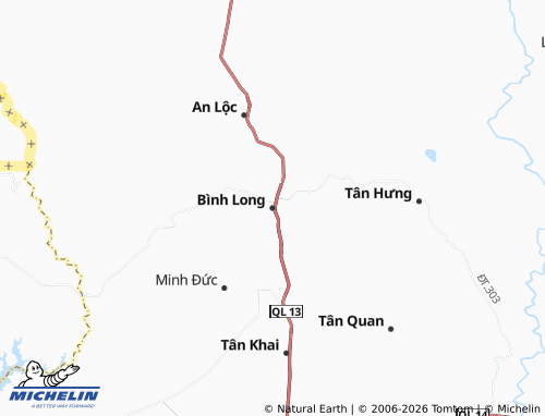 MICHELIN Bình Long map - ViaMichelin