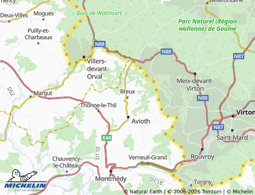 Mappa MICHELIN Breux - ViaMichelin