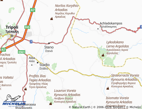 MICHELIN Partheni map - ViaMichelin