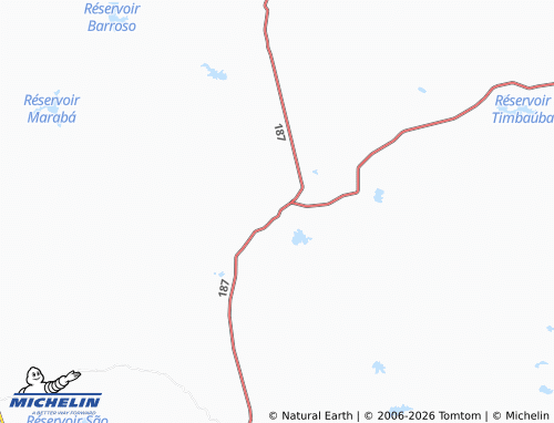 MICHELIN Areias map - ViaMichelin