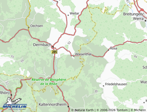 MICHELIN Wiesenthal map - ViaMichelin