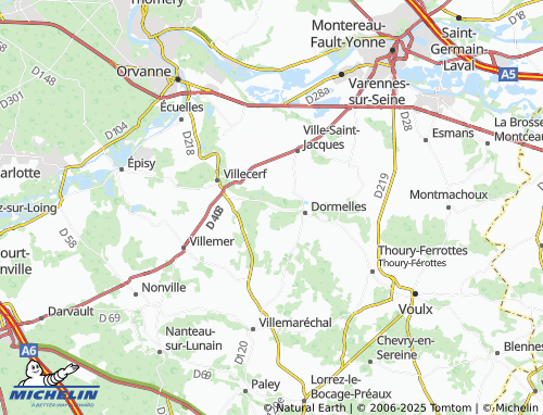 MICHELIN Challeau map - ViaMichelin