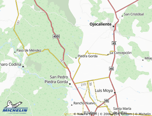 Mappa MICHELIN Piedra Gorda - ViaMichelin