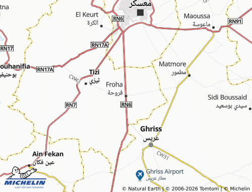 Mappa MICHELIN Farrouhah - ViaMichelin