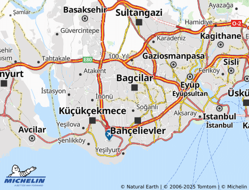 MICHELIN Kazım Karabekir map - ViaMichelin