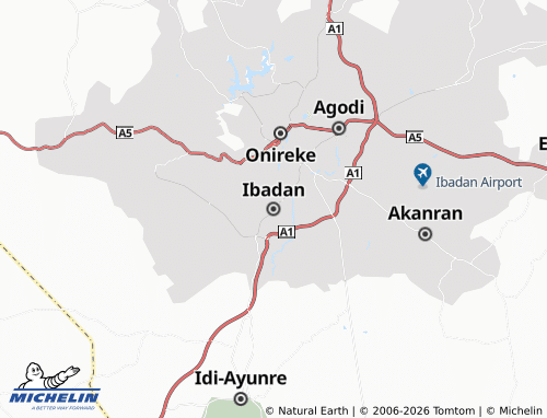 Mappa MICHELIN Ibadan - ViaMichelin