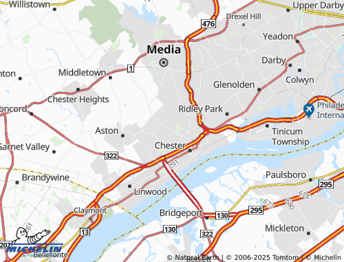 MICHELIN Parkside map - ViaMichelin
