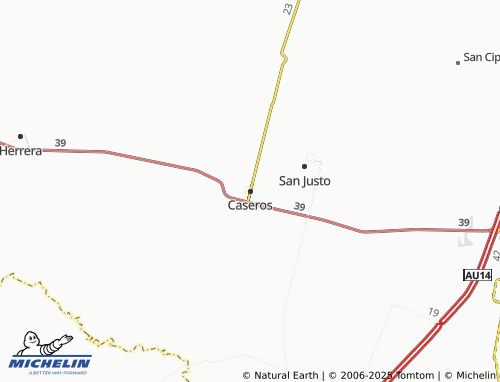 MICHELIN Caseros map - ViaMichelin