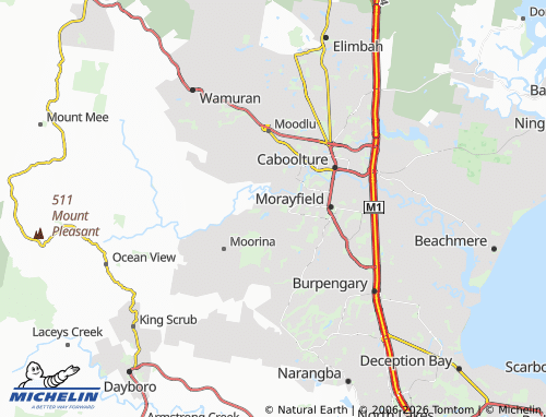 MICHELIN-Landkarte Upper Caboolture - ViaMichelin