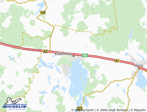 MICHELIN Elektrėnai map - ViaMichelin