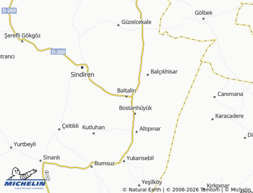 MICHELIN Baltalin map - ViaMichelin
