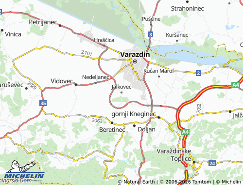 MICHELIN-Landkarte Jalkovec - ViaMichelin