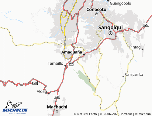 MICHELIN Uyumbicho map - ViaMichelin