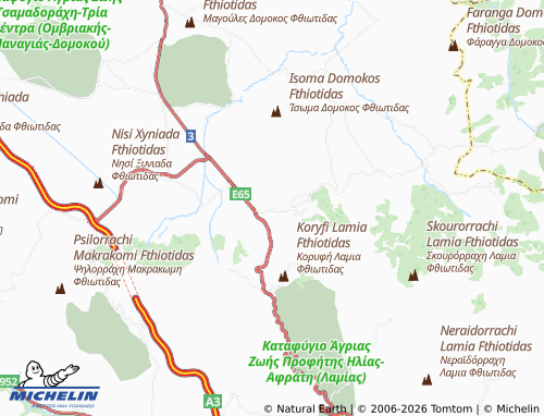 Carte MICHELIN Neos Palamas - ViaMichelin