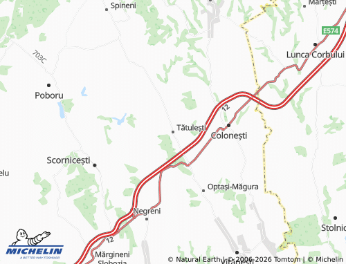 Mapa MICHELIN Tătulești - ViaMichelin