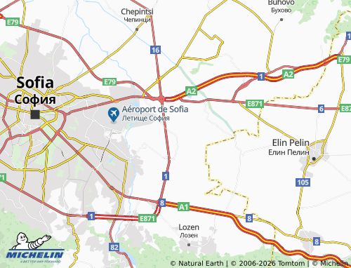 MICHELIN-Landkarte Krivina - ViaMichelin