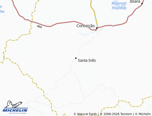 MICHELIN Santa Inês map - ViaMichelin