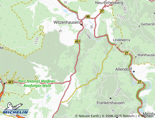 Carte MICHELIN Hundelshausen - ViaMichelin