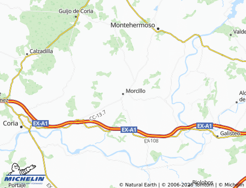 MICHELIN Morcillo map - ViaMichelin