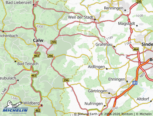 Mapa MICHELIN Gechingen - ViaMichelin