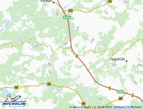 MICHELIN Haamaste map - ViaMichelin
