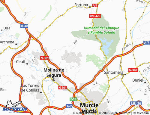 Kaart MICHELIN La Alcayna - ViaMichelin