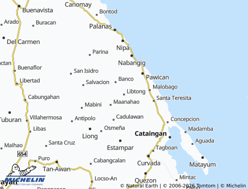 MICHELIN Libtong map - ViaMichelin