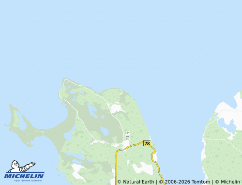 MICHELIN Undva map - ViaMichelin