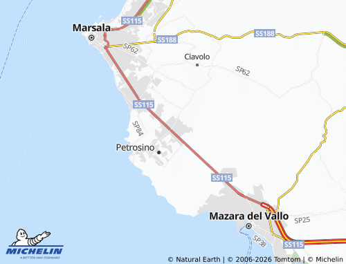 MICHELIN Strasatti map - ViaMichelin
