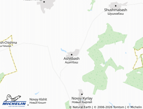 MICHELIN-Landkarte Ashitbash - ViaMichelin