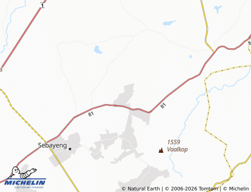 Kaart MICHELIN Mpiribiri Section - ViaMichelin