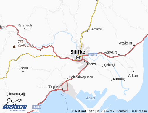 MICHELIN Camiikebir map - ViaMichelin