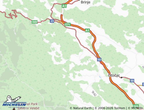 Carte MICHELIN Ljubotine - ViaMichelin