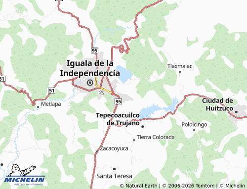 Mappa MICHELIN Caudillos del Sur - ViaMichelin