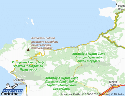 MICHELIN Vamvakes map - ViaMichelin