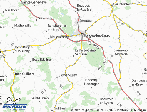 Mapa MICHELIN La Ferté-Saint-Samson - ViaMichelin