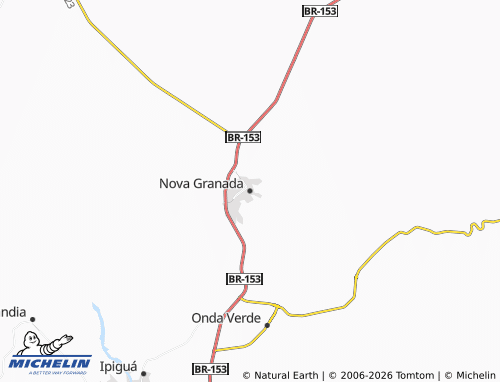 Carte MICHELIN Nova Granada - ViaMichelin