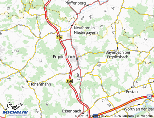 Mapa MICHELIN Ergoldsbach - ViaMichelin