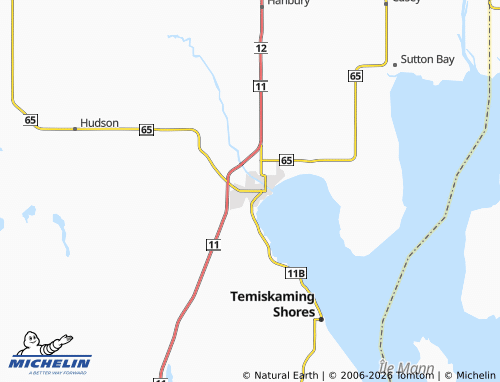 Mapa MICHELIN New Liskeard - ViaMichelin