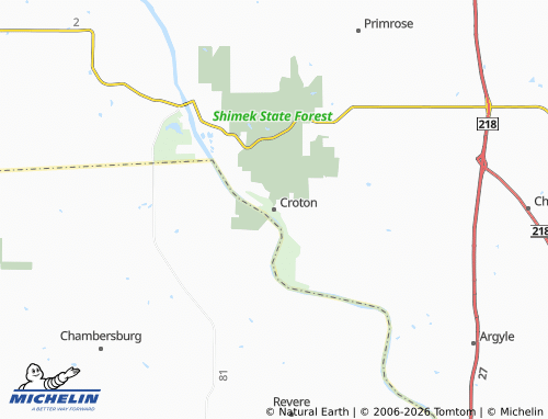 Carte MICHELIN Croton - ViaMichelin