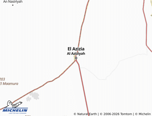 Carte MICHELIN El Azizia - ViaMichelin