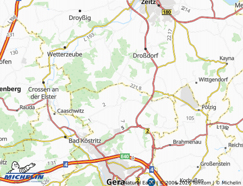 Mapa MICHELIN Großaga - ViaMichelin
