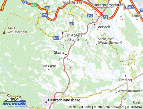 MICHELIN Stallhof map - ViaMichelin