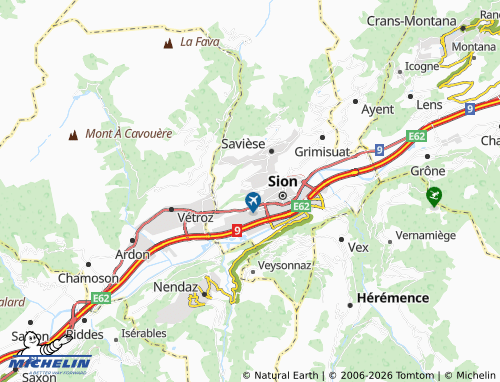 Carte MICHELIN La Muraz - ViaMichelin