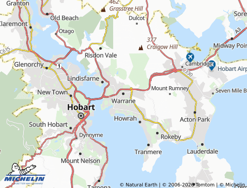 Mapa MICHELIN Warrane - ViaMichelin