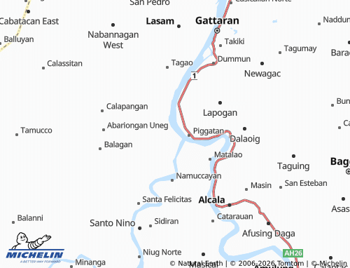MICHELIN Abariongan Ruar map - ViaMichelin