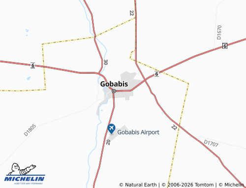 MICHELIN-Landkarte Gobabis Extension 7 - ViaMichelin