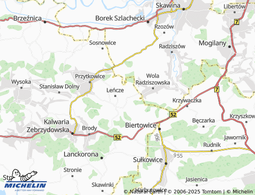 MICHELIN Podolany map - ViaMichelin