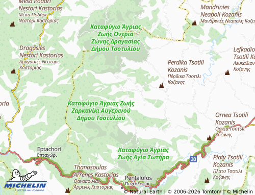 Carte MICHELIN Dafni - ViaMichelin
